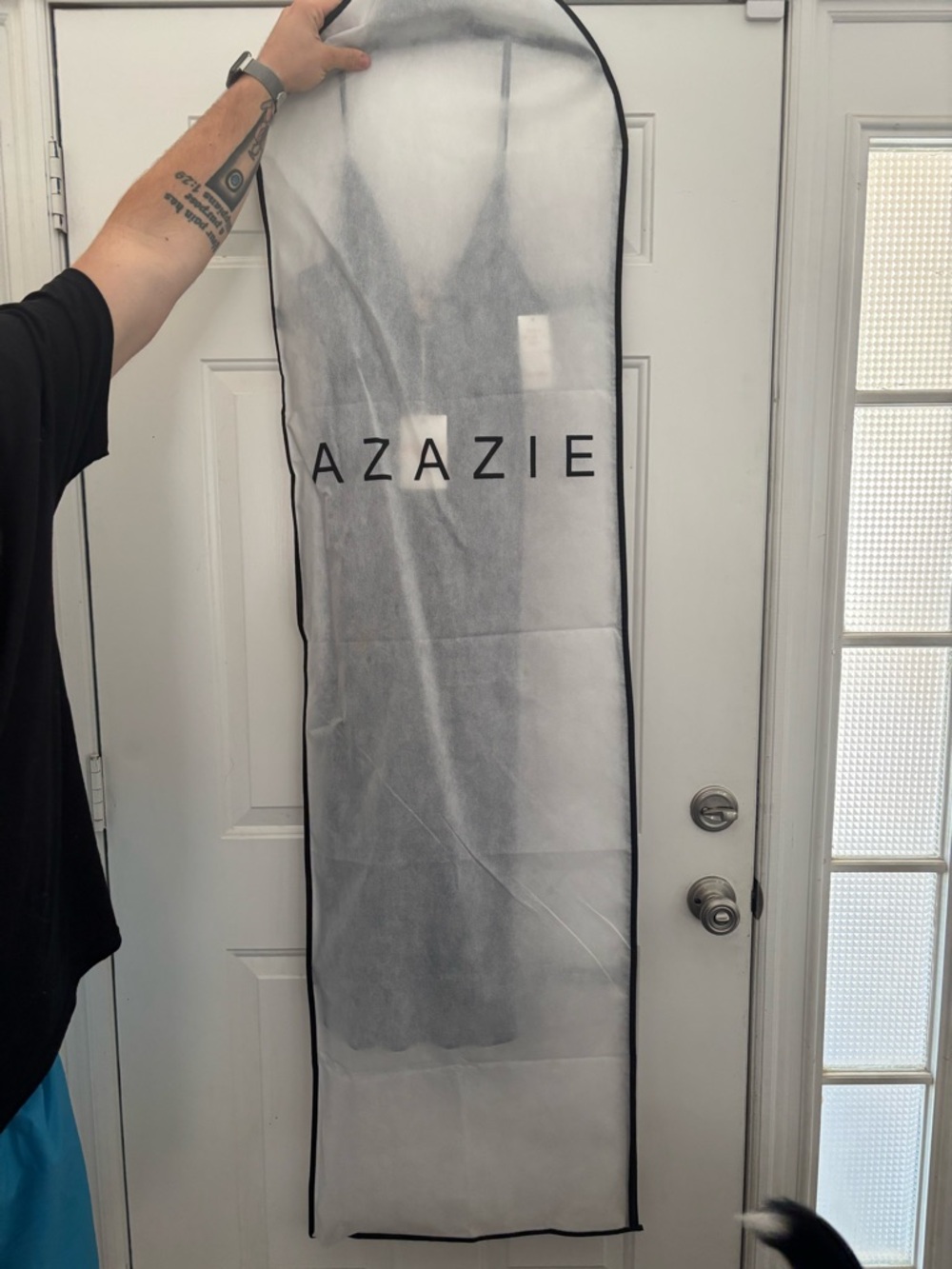 Show Me Your MuMu Cowl Neck Slip Midi Dress in Slate Blue - Picture 3 of 5